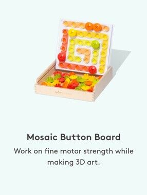 Lovevery Mosaic Button Board